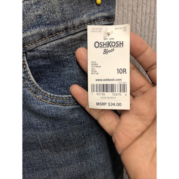 Bgosh Kids Denim Jeans Size 10R Distressed NWT - Picture 7 of 15